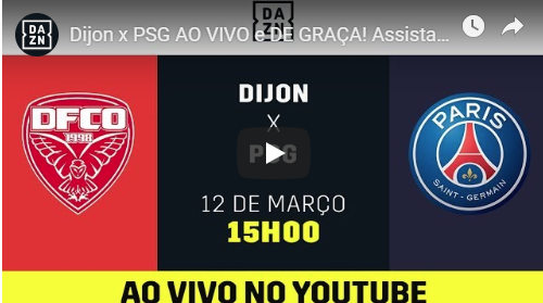 Dijon x PSG AO VIVO