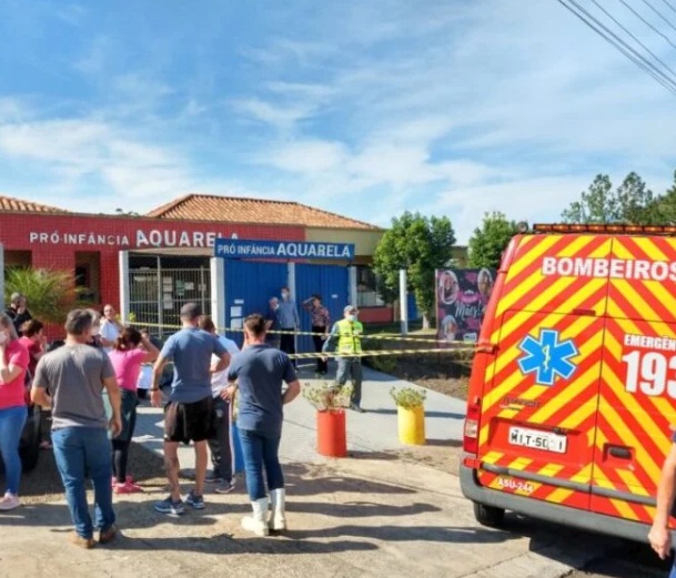 Crime choca população em Saudades SC, adolescente invade creche e mata dois alunos e uma professora