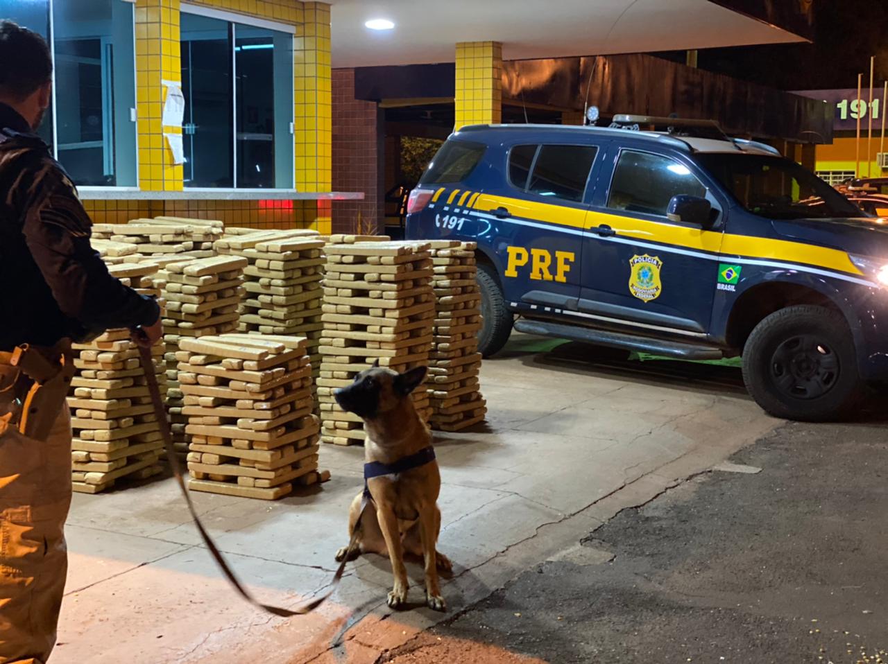 PRF apreende quase 2 toneladas de maconha em Goiás