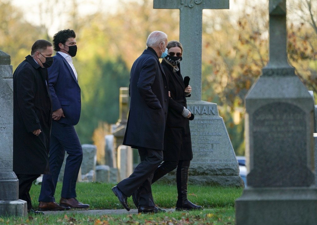 Em dia de eleição nos EUA Biden visita sua cidade natal e Trump vai ao comitê do Partido Republicano
