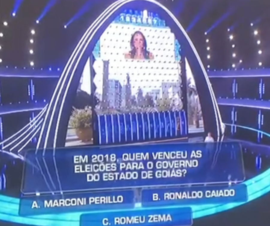 Programa do Huck cita vitória de Ronaldo Caiado contra marconismo