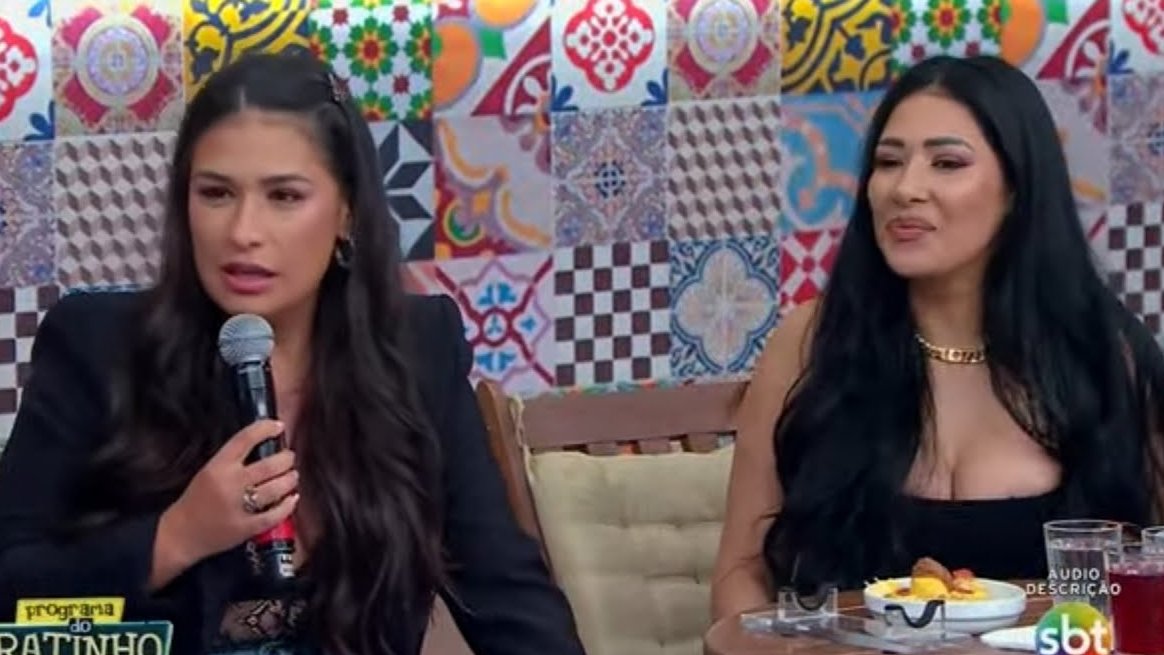 Simone e Simaria discutem durante gravação do ‘Programa do Ratinho’
