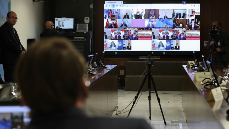 A reunião da cúpula do G20 será realizada virtualmente, com o tema "Realização das oportunidades do século XXI para todos"