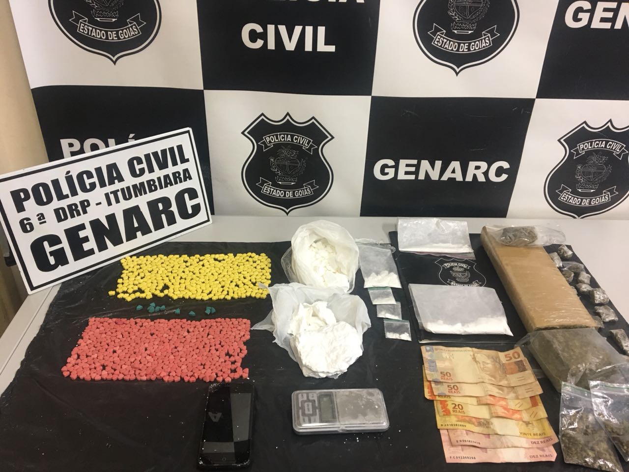 PC realiza a maior apreensão de drogas sintéticas deste ano no Sul Goiano