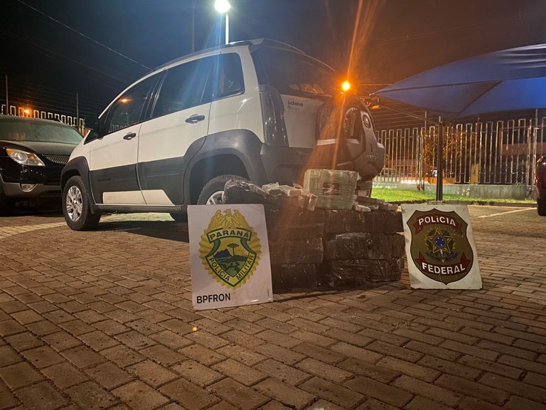 Cerca de 133 kg de maconha são apreendidos durante ação integrada