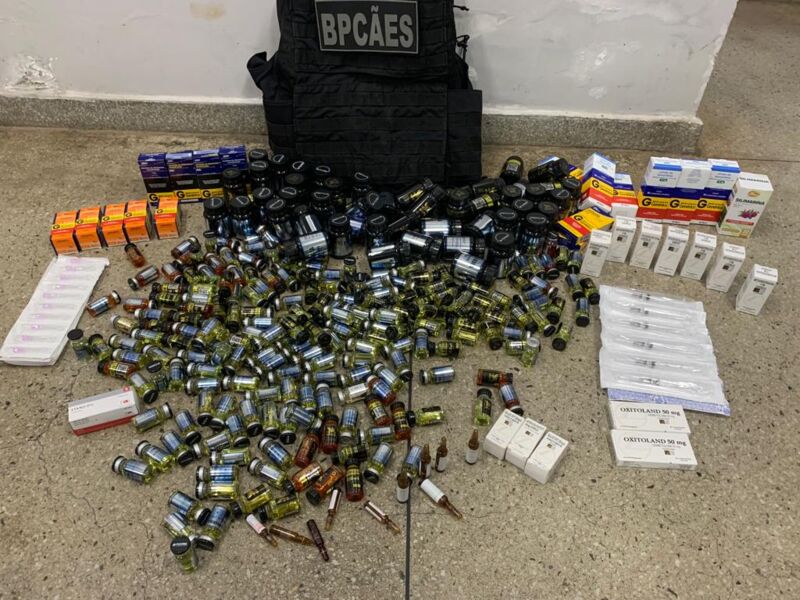 Anabolizantes ilegais são apreendidos
