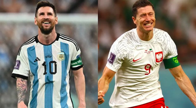 Encontro entre Messi e Lewandowski é o destaque da Copa na quarta