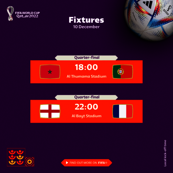 Com cara de final antecipada, Inglaterra e França jogam pelas quartas