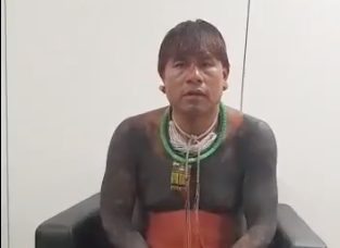 Cacique preso pela PF pede em vídeo que conflitos sejam evitados