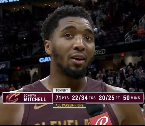 Mitchell faz história com 71 pontos