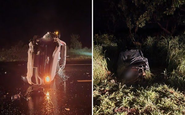Acidente na BR-153 deixa uma pessoa morta e três feridas