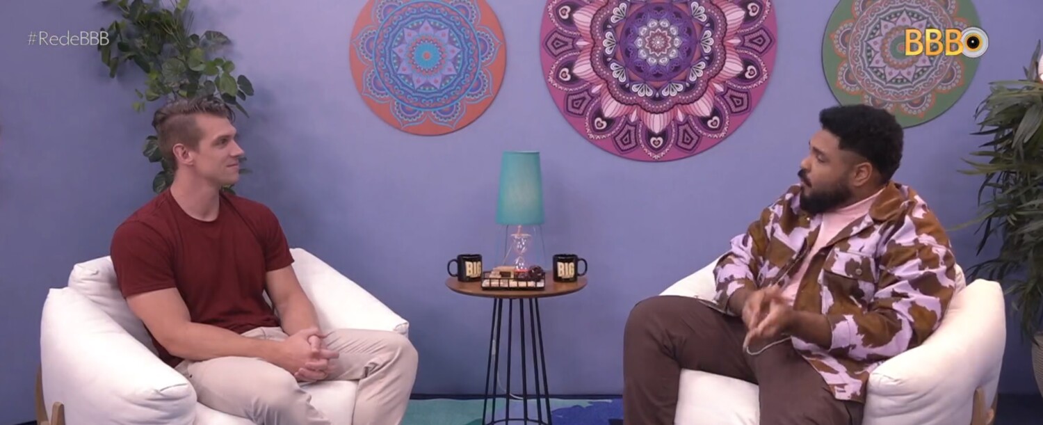 Paulo Vieira recebe Cristian e ironiza preconceito no ‘BBB 23’