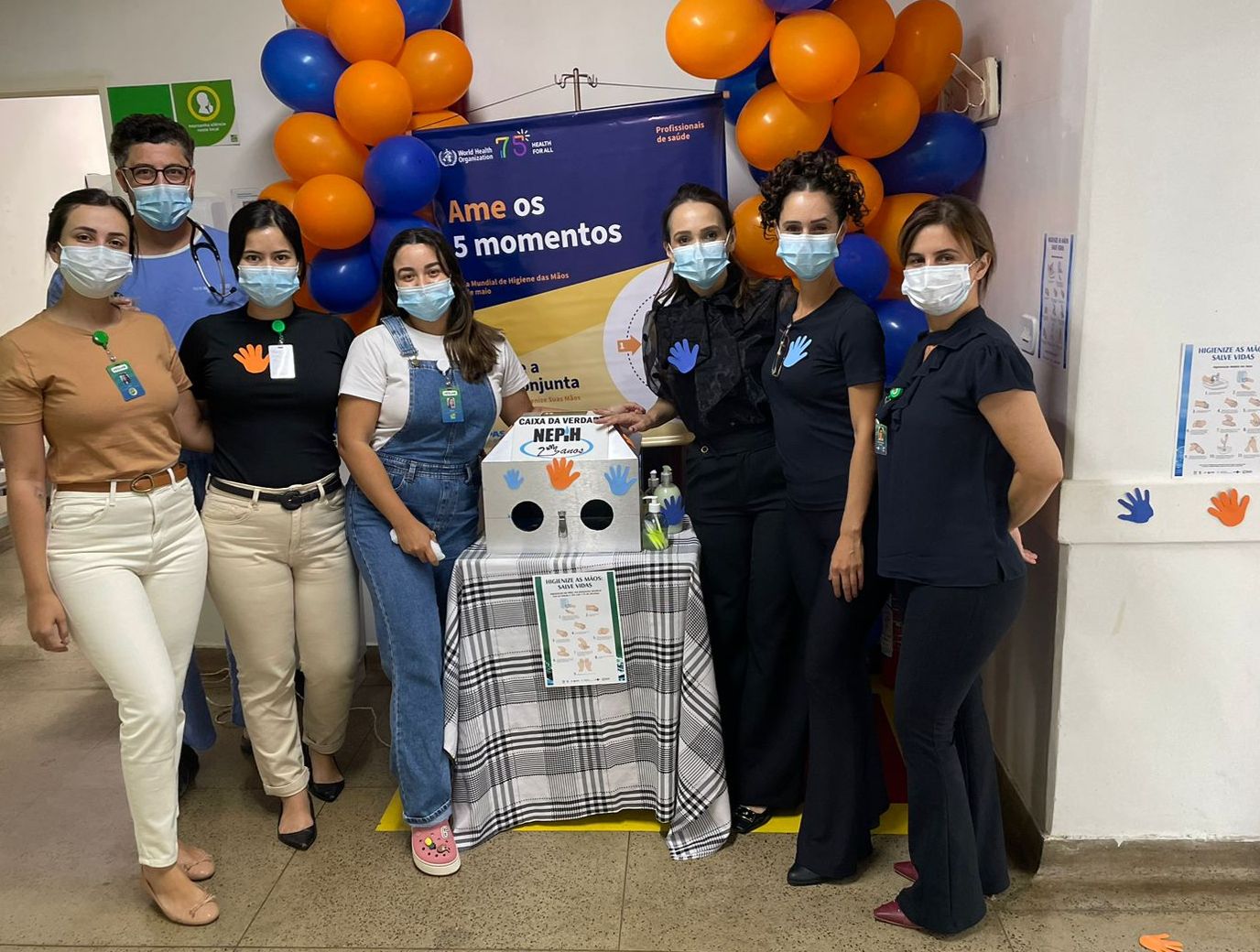 HSLMB realiza ação sobre Dia Mundial da Higiene das Mãos