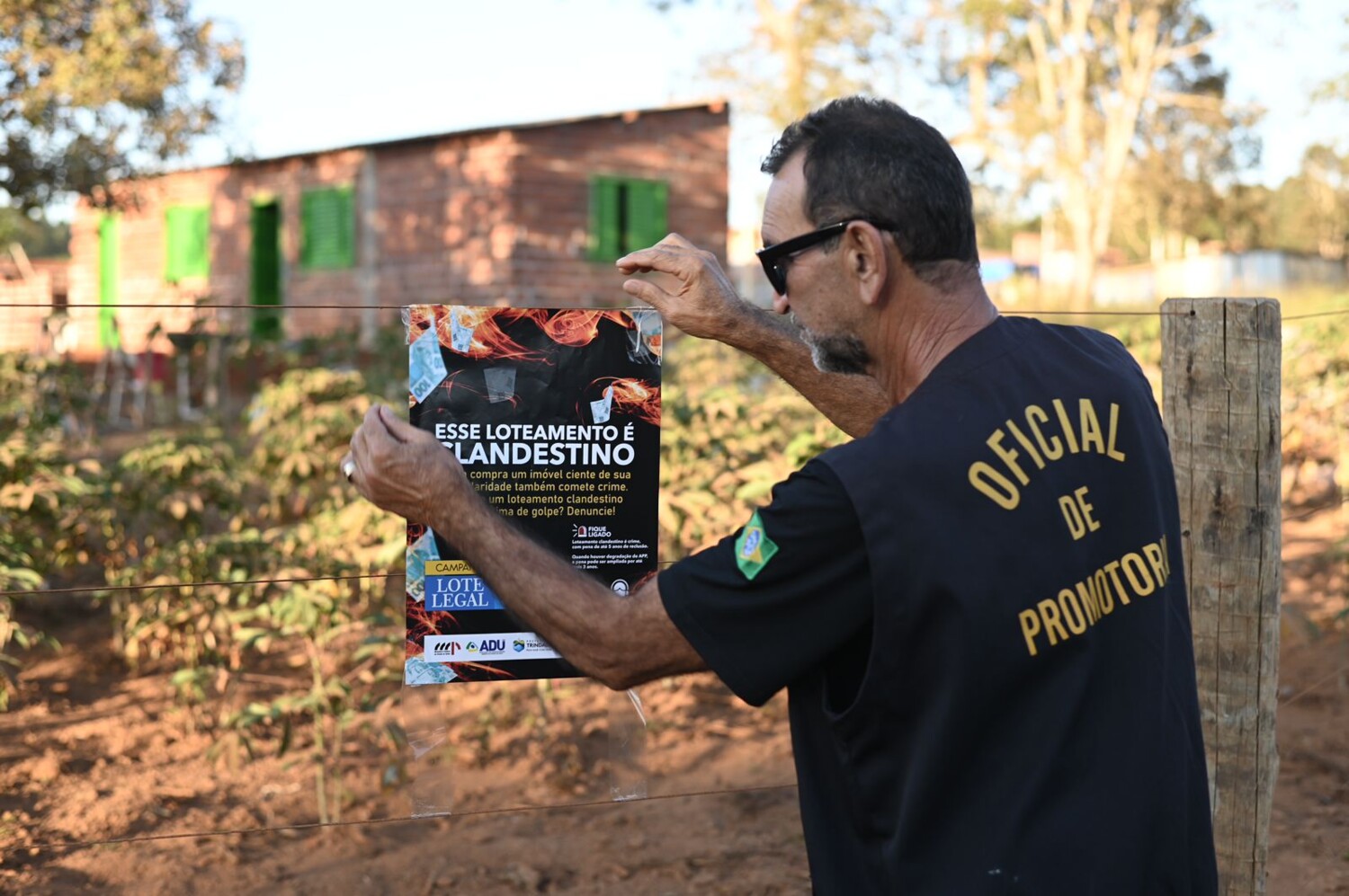 MP fiscaliza dois loteamentos clandestinos na Zona Rural de Trindade
