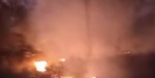 Bombeiros ainda trabalham para controlar fogo em lixão de Teresópolis