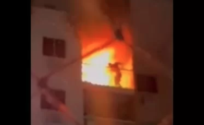 Vídeo mostra personal que morreu em incêndio pedindo socorro