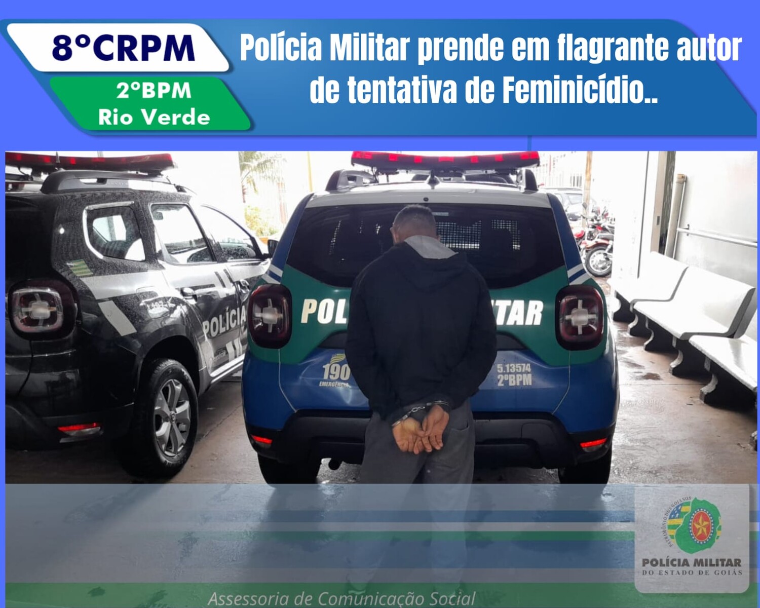 Homem é preso acusado de tentativa de feminicídio