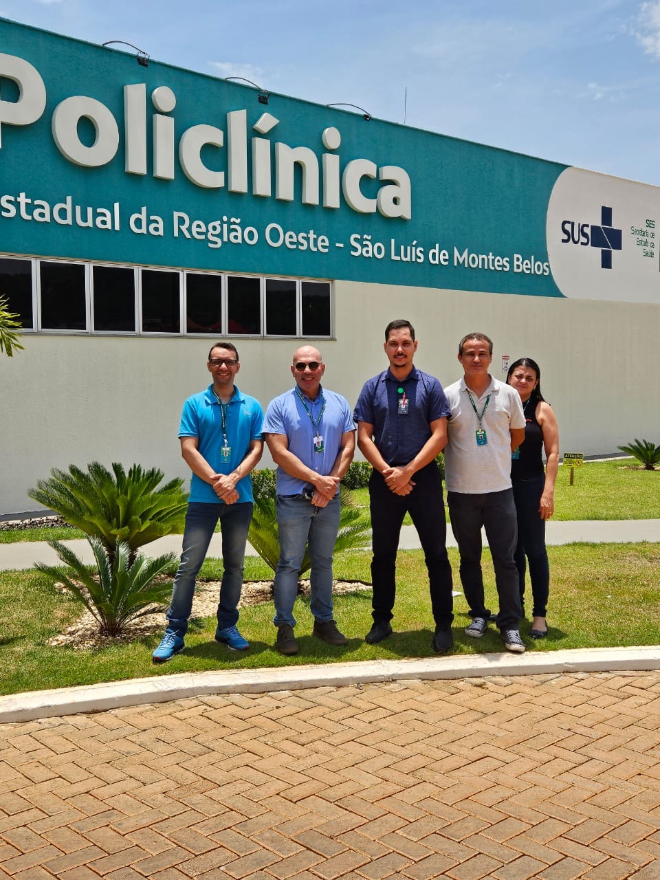 Policlínica de São Luís de Montes Belos recebe visita de equipe do Juarez Barbosa