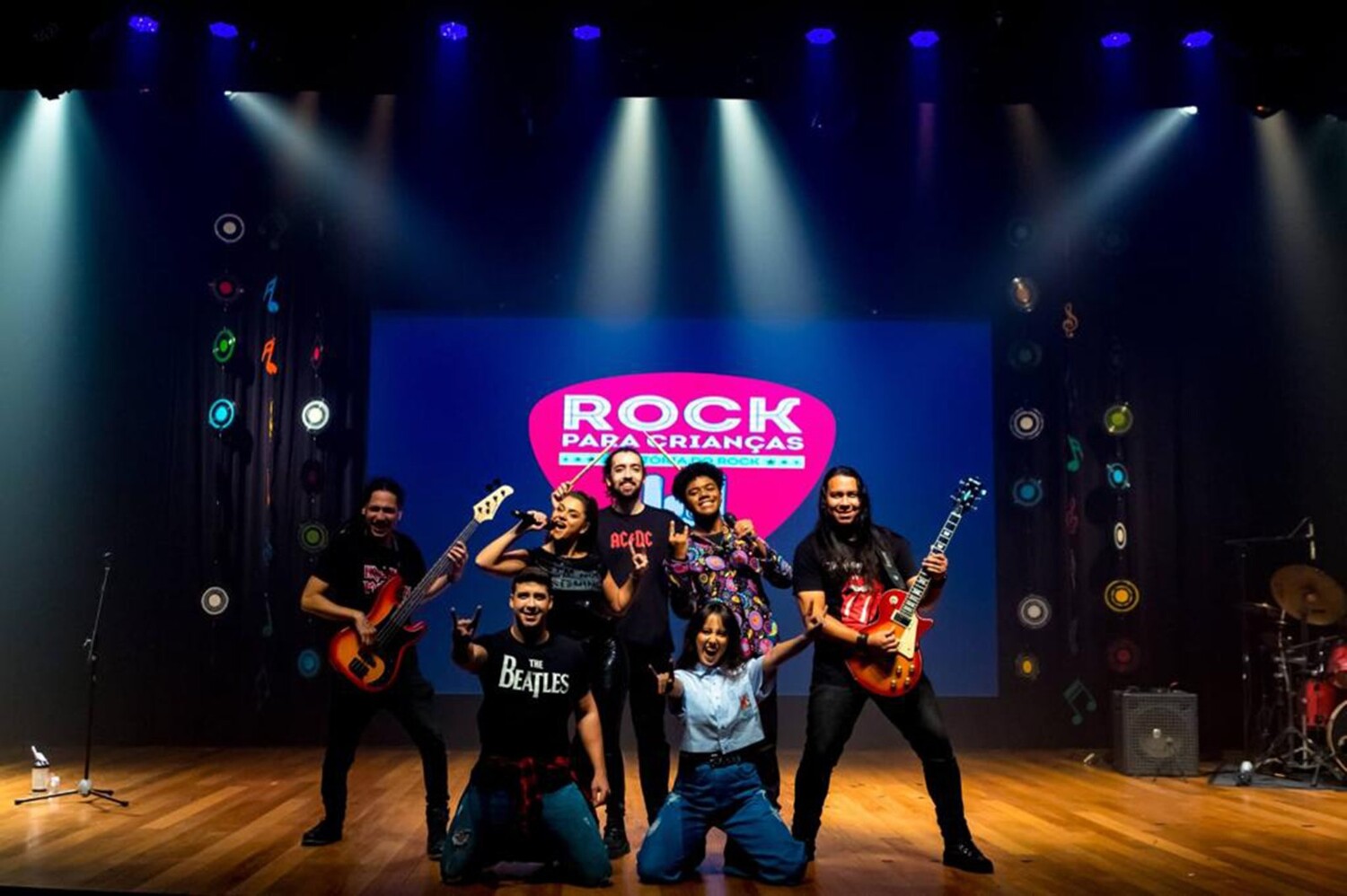 Teatro SESI em Goiânia/GO recebe o musical infantil “Rock para Crianças – A História do Rock”