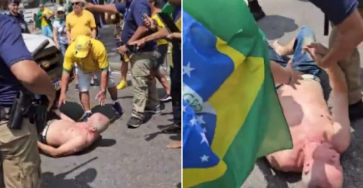 Polícia acaba com manifestação irregular de bolsonaristas