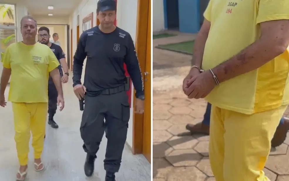Prefeito de Iporá deixa fórum algemado e como uniforme do sistema prisional