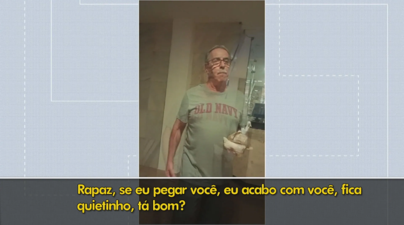 Morador ameaça entregador de aplicativo
