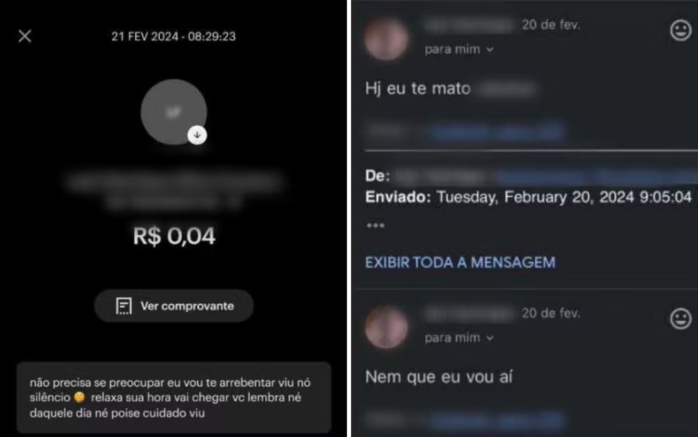 Homem é preso após usar mensagem via PIX para ameaçar ex