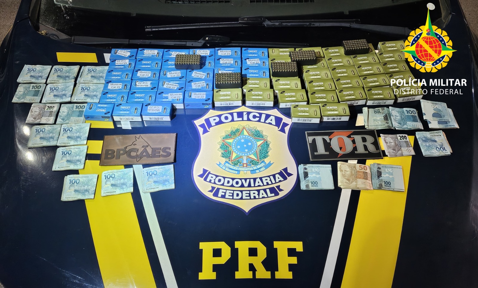 3000 munições são apreendidas em ação pela PRF