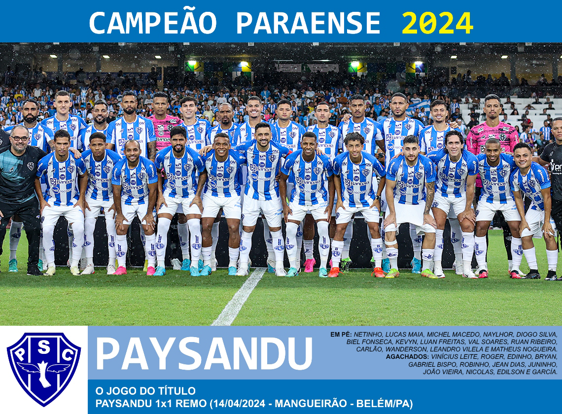 Paysandu conquista campeonato paraense que não tinha desde 2021