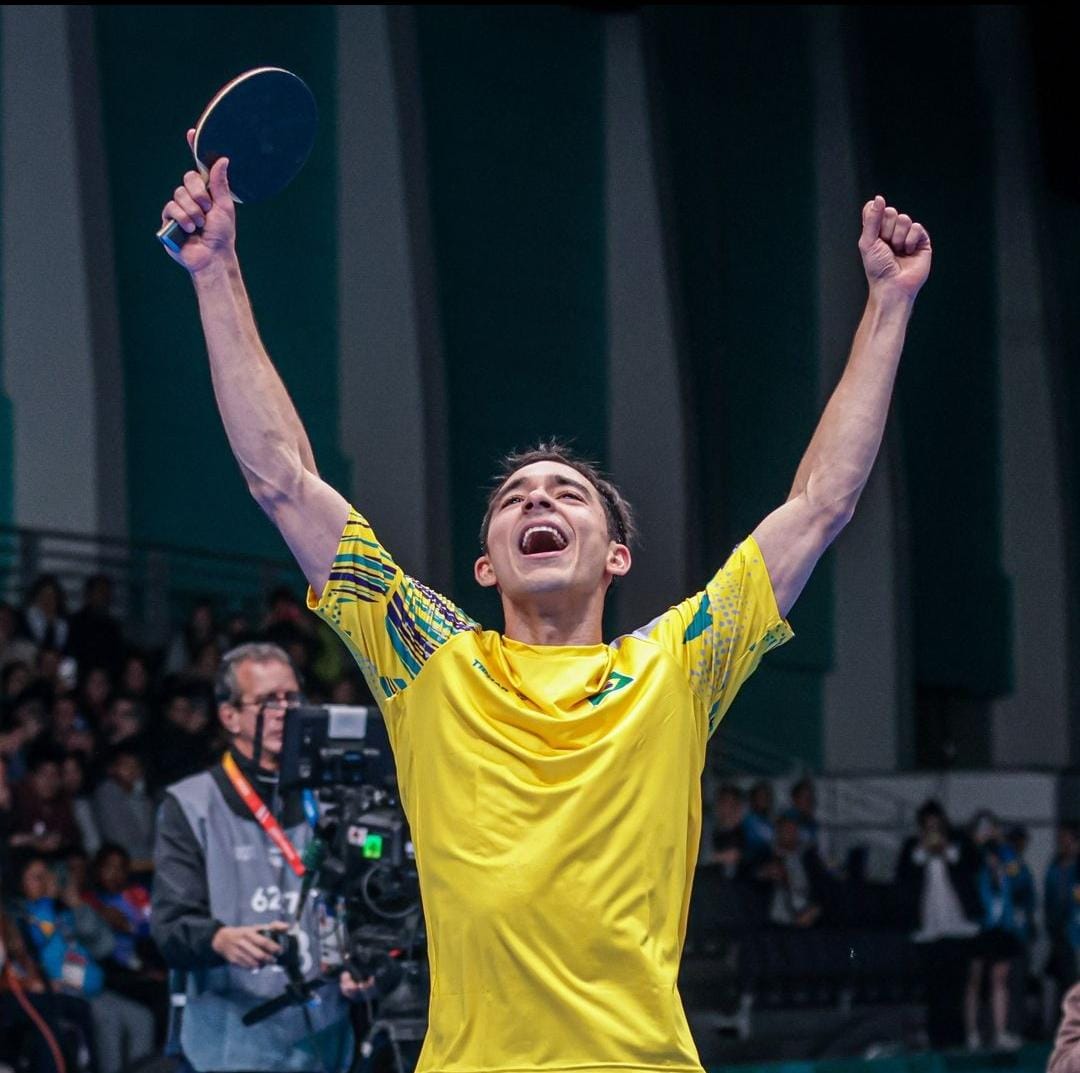 Tênis de mesa: Hugo Calderano é campeão do WTT Rio