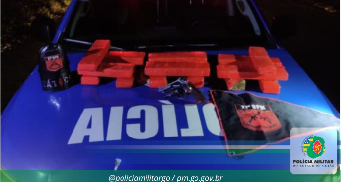 Suspeito de tráfico de drogas é preso, em Senador Canedo