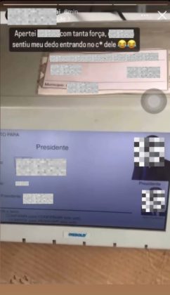 Jovem é autuado após filmar o momento em que depositou o voto na urna eletrônica