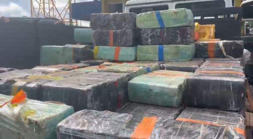Aproximadamente 1,5 tonelada de maconha é apreendida na BR-060