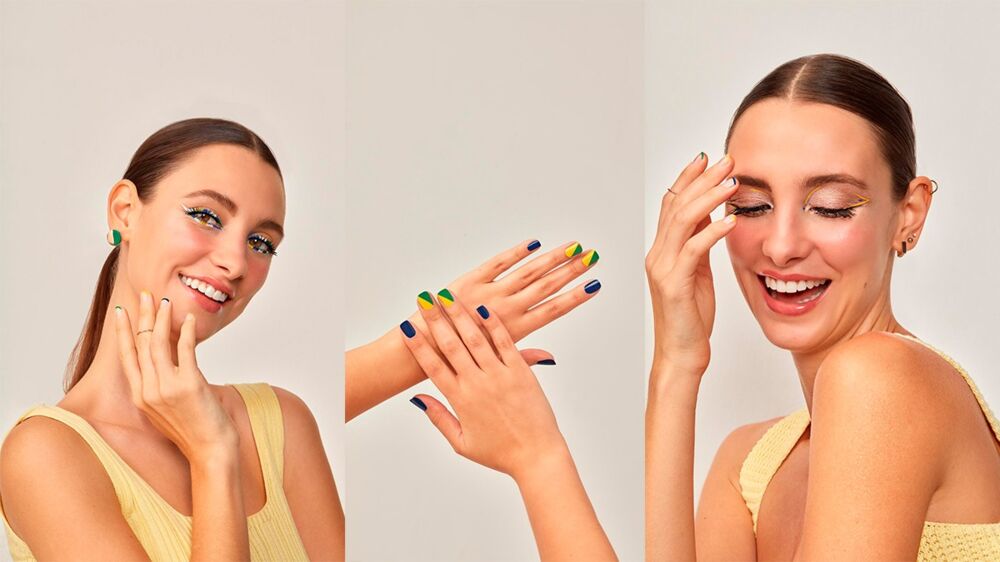 Bota a cara pra jogo: tutorial de makes e nail art para torcer com as cores do Brasil