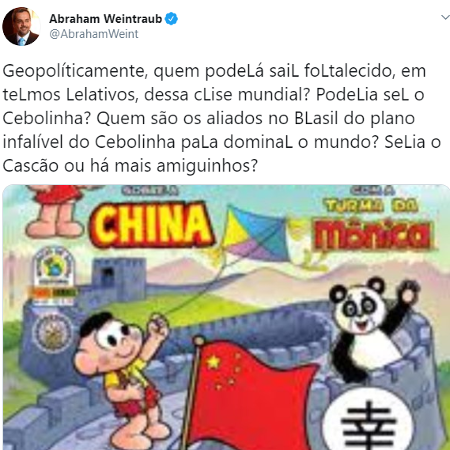 Tensão entre Brasil e China: Embaixada da China acusa Weintraub de ''cunho racista''