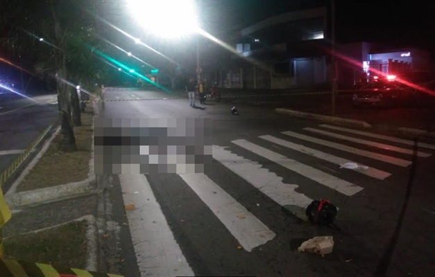 Batida entre duas motos mata motociclista em cruzamento do Jardim Europa