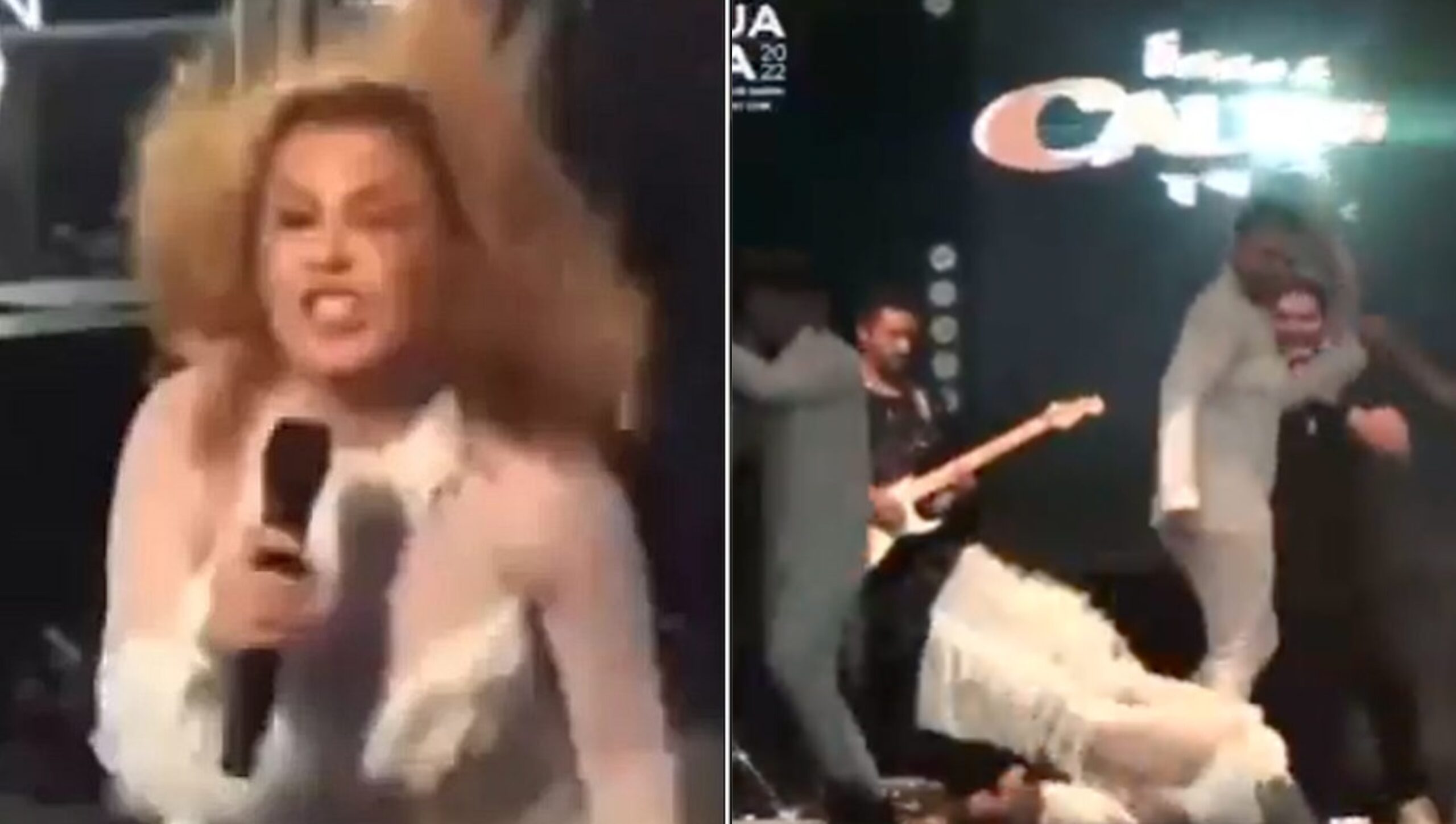Joelma leva tombo durante show e se diverte: "Dia internacional da queda"; assista