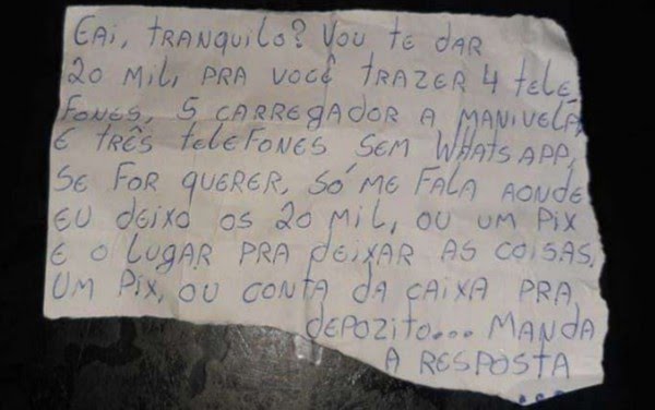 Detento é autuado por oferecer PIX de R$20mil à policial penal