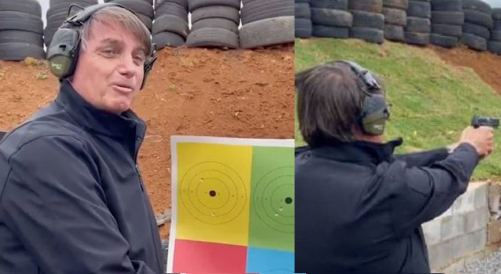 Após críticas por mira, Bolsonaro responde influenciador: “Se alvo fosse um gordinho”