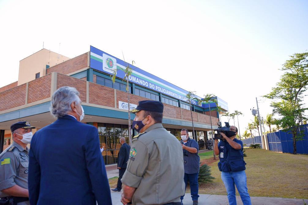 Caiado entrega nova sede do Comando de Policiamento da Capital (CPC)