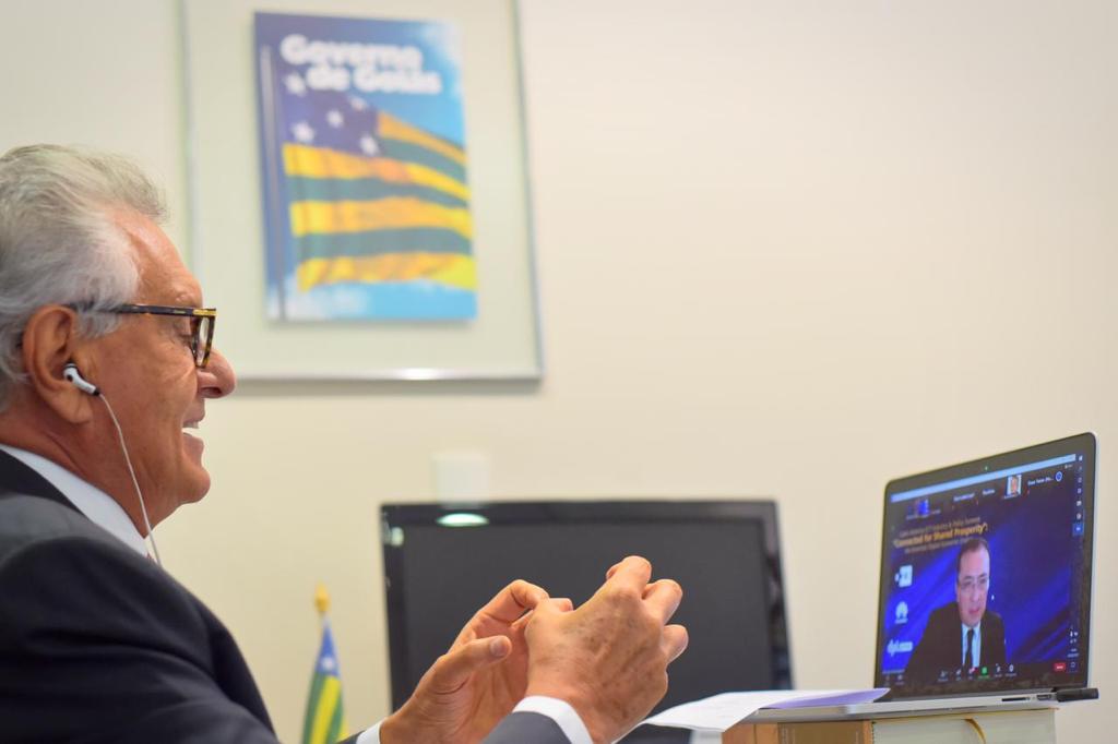 “Goiás trabalha para ser o Estado mais agrotecnológico da América Latina”, diz Caiado em webinar internacional