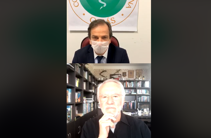 Em live diretor da Cremego é contra o isolamento e apoia uso da cloroquina