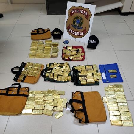 Avião com 111 kg de ouro é apreendido em Goiás