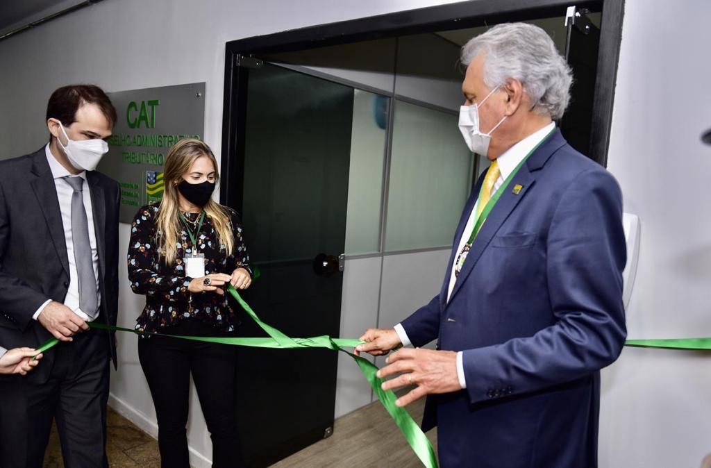 Caiado entrega nova sede do Conselho Administrativo Tributário, em Goiânia