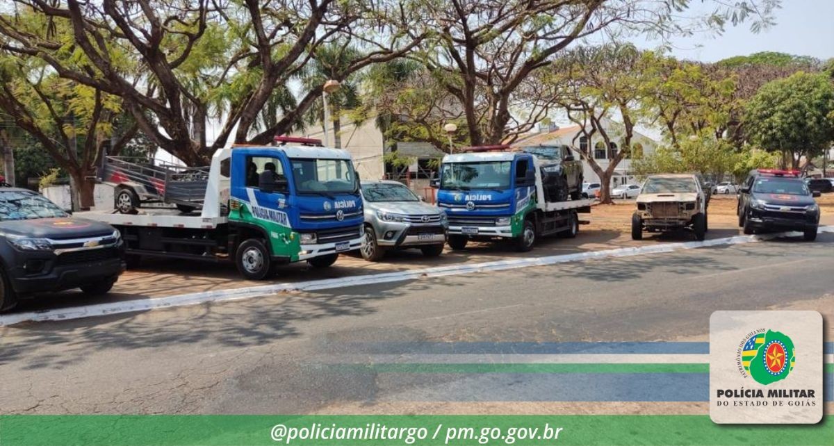 Suspeitos de roubar caminhonetes são presos, na Grande Goiânia