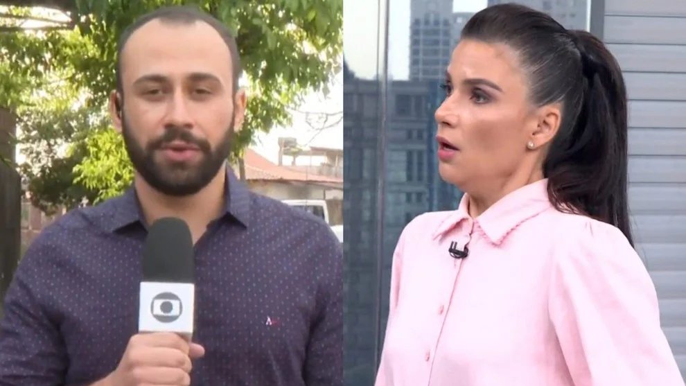 Repórter da Globo descobre ao vivo que amigo foi baleado na cabeça: ‘Lamentável’