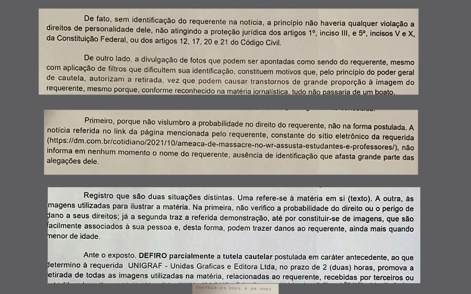 Boato sobre massacre no WR assusta estudantes secundaristas