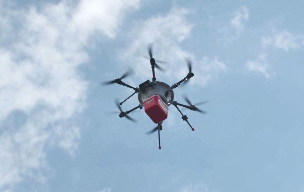 Entregas de refeições por drones