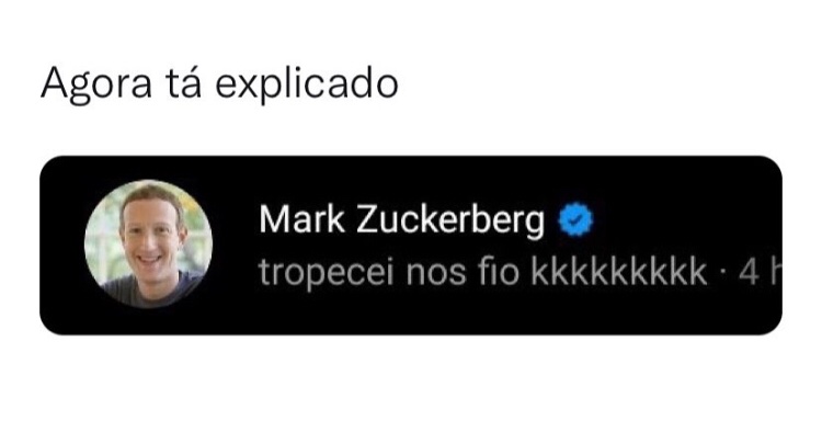 Internet caiu? Queda do Whatsapp, Instagram e Facebook vira meme no Twitter