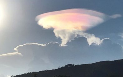 Nuvens coloridas chamam à atenção em Itaguari e Barro Alto